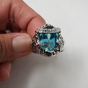 Hitman Reborn Vongola Ring Silver Tone Anime Men Ring Statement Jewelry